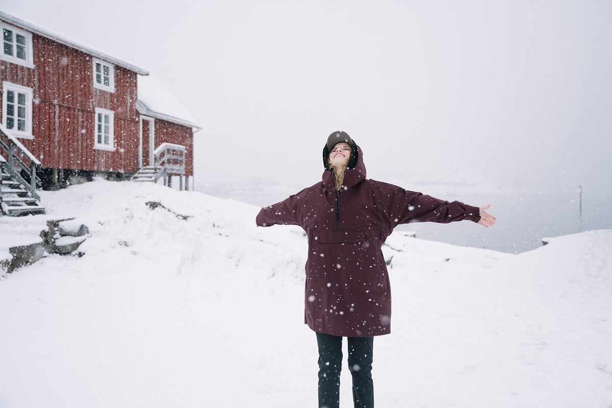 Twentyfour Mode 3L Poncho D M Burgunder