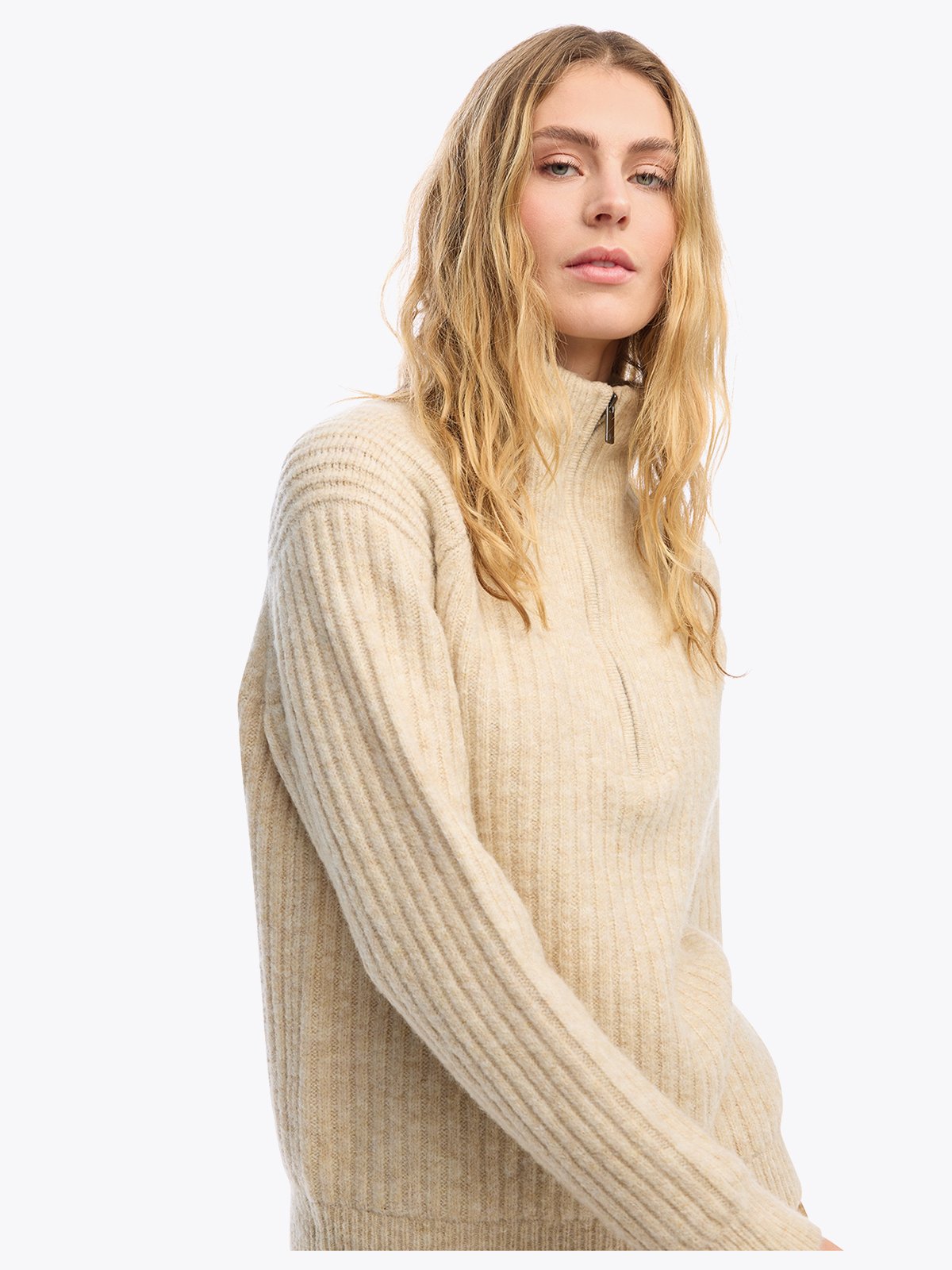 Twentyfour Mode Iris HZ Genser D Beige Mel