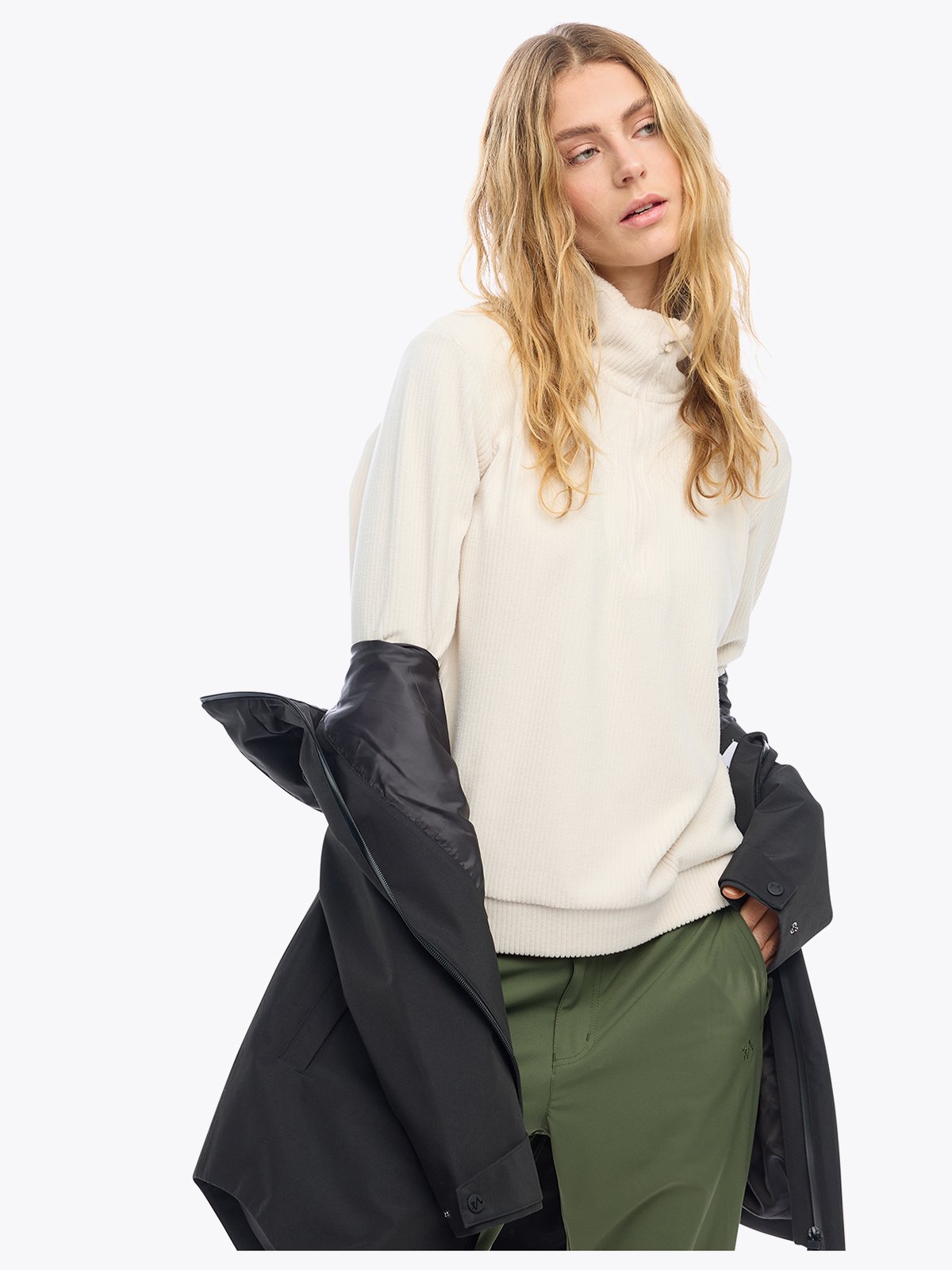 Twentyfour Mode HZ Fleece D Gråhvit