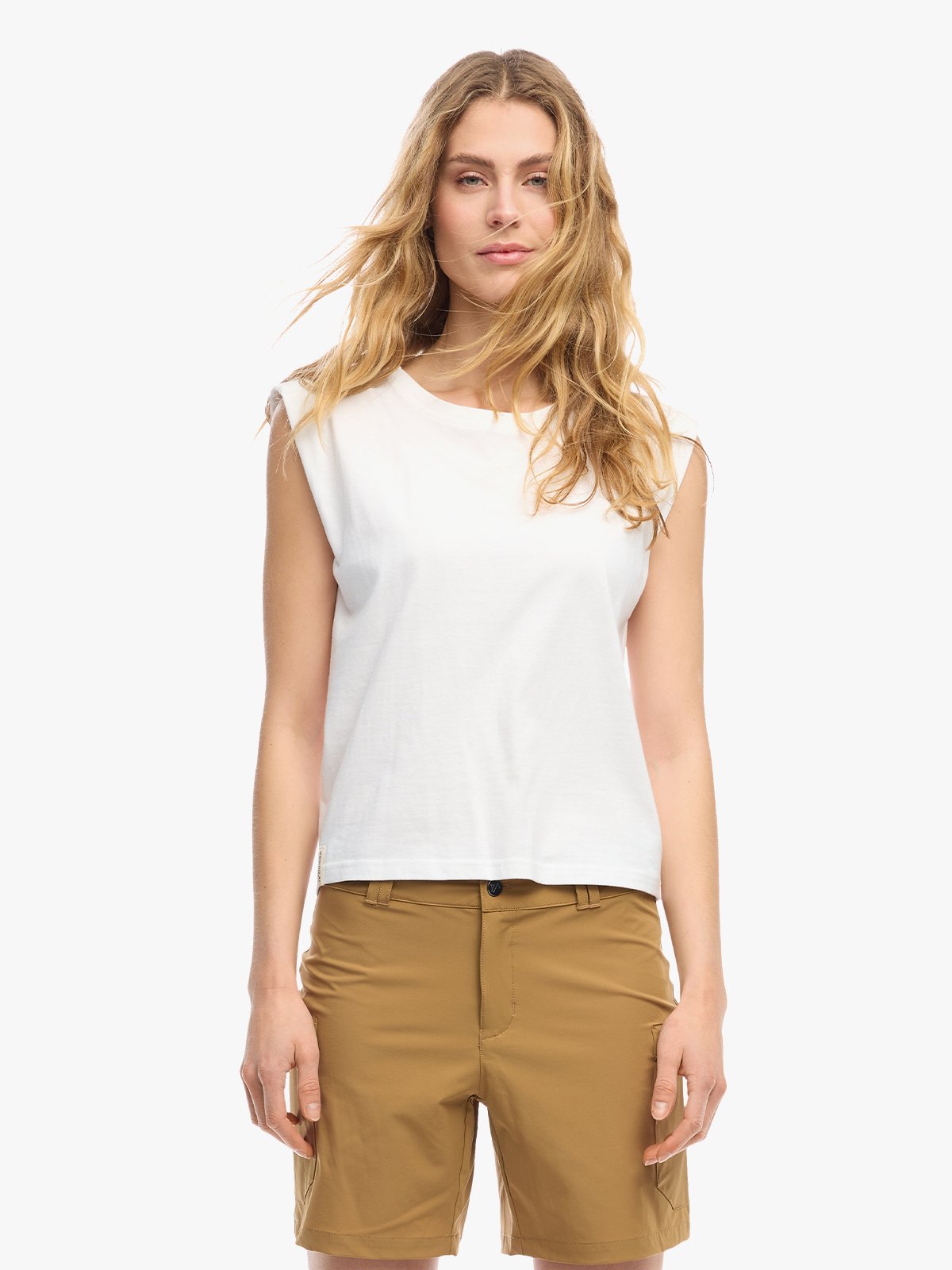 Twentyfour Mode Sleeveless Tee D Hvit