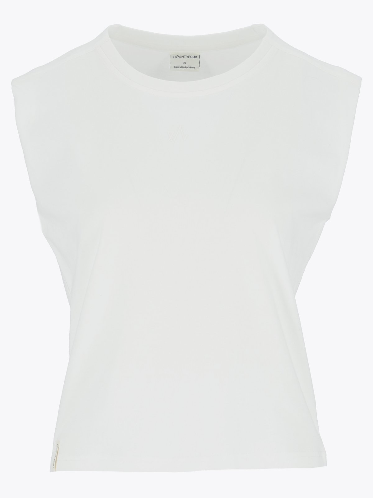 Twentyfour Mode Sleeveless Tee D Hvit