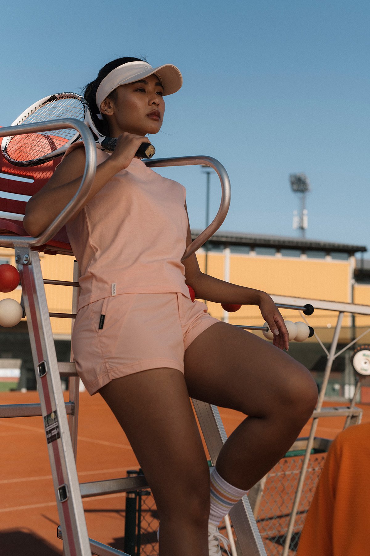 Twentyfour Mode Sleeveless Tee D Lys Fersken