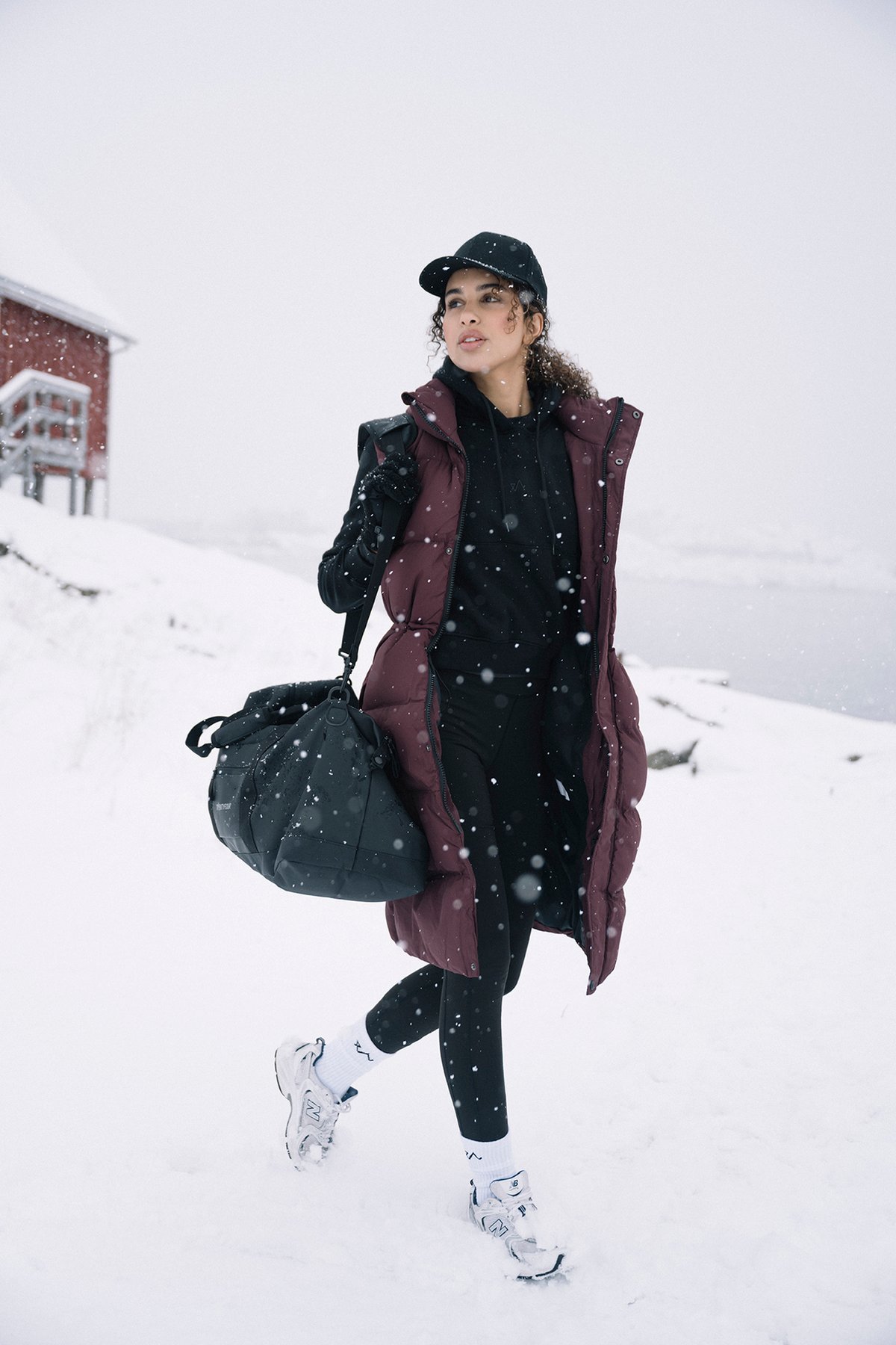 Twentyfour Mode Eva Puffy Vest D M Burgunder