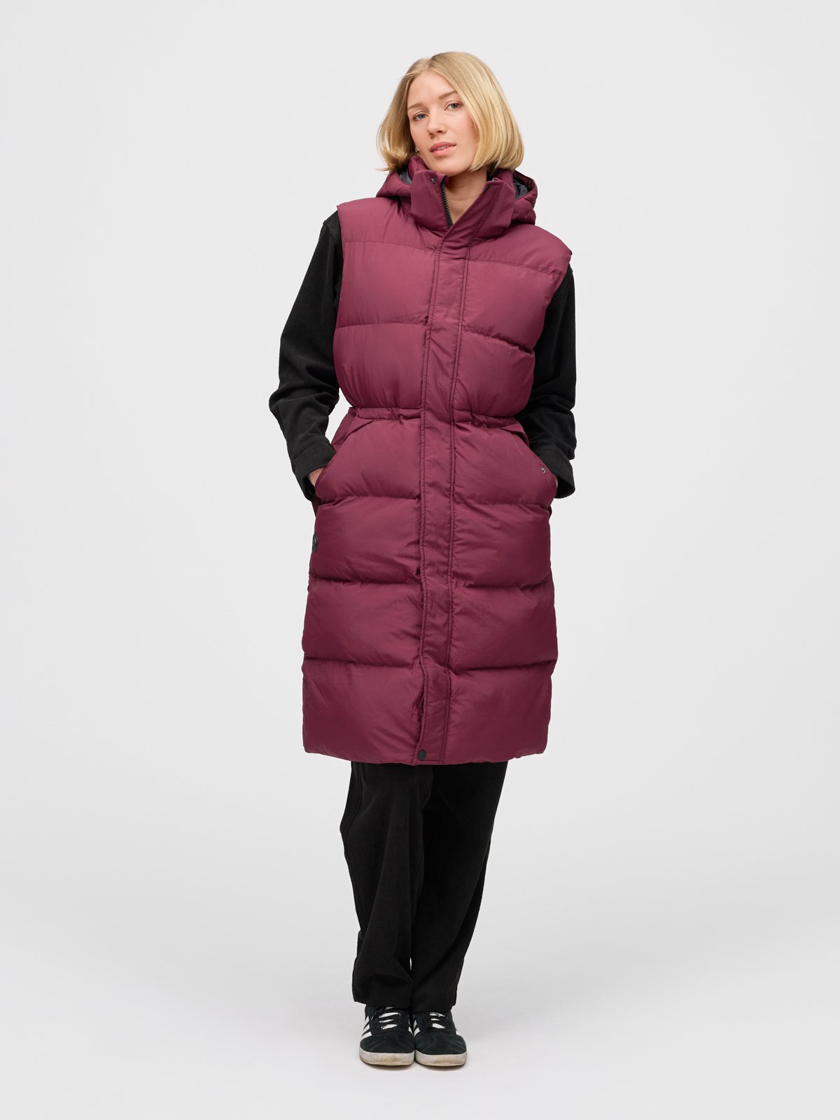 Twentyfour Mode Eva Puffy Vest D M Burgunder