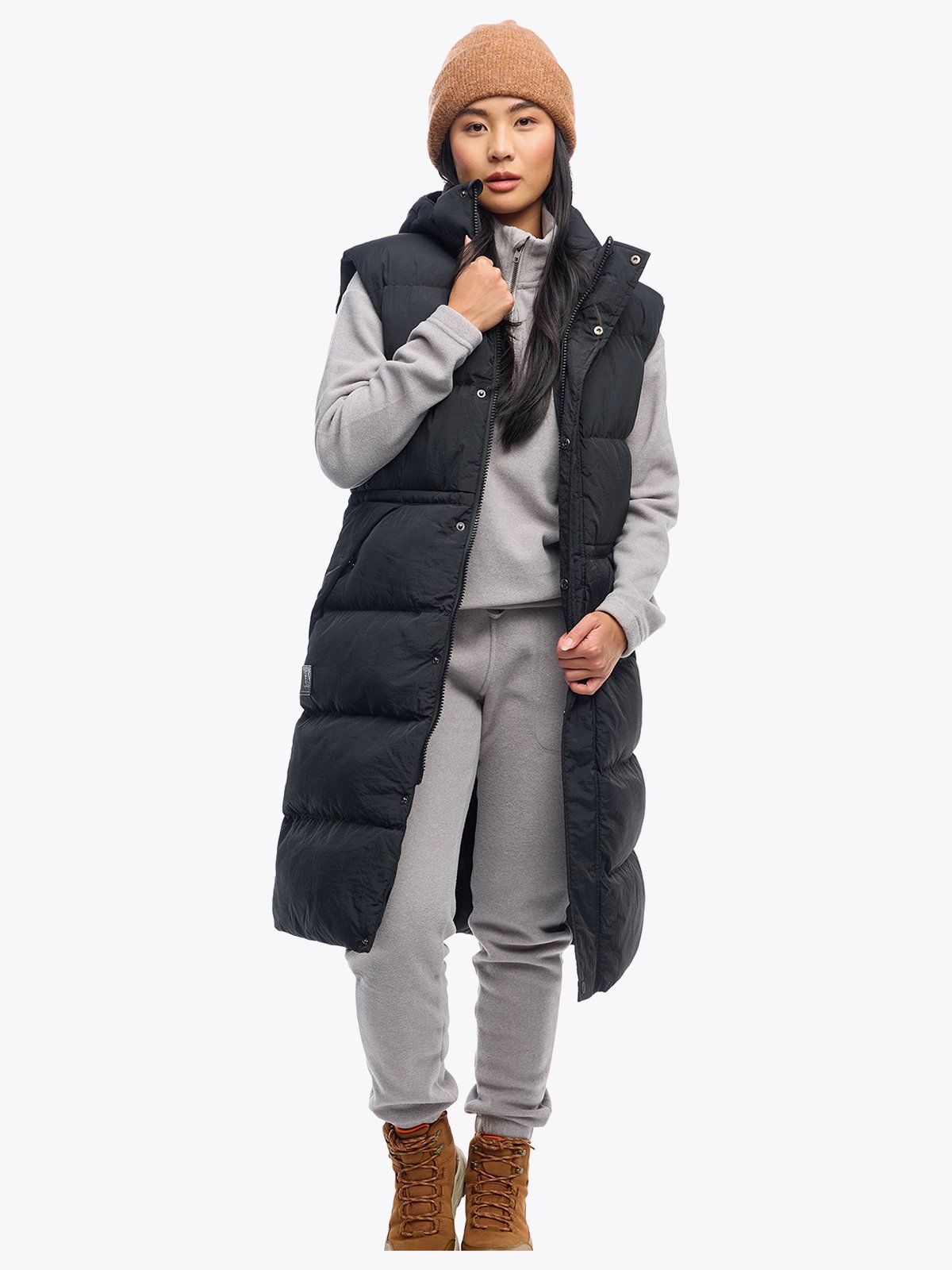 Twentyfour Mode Eva Puffy Vest D Sort
