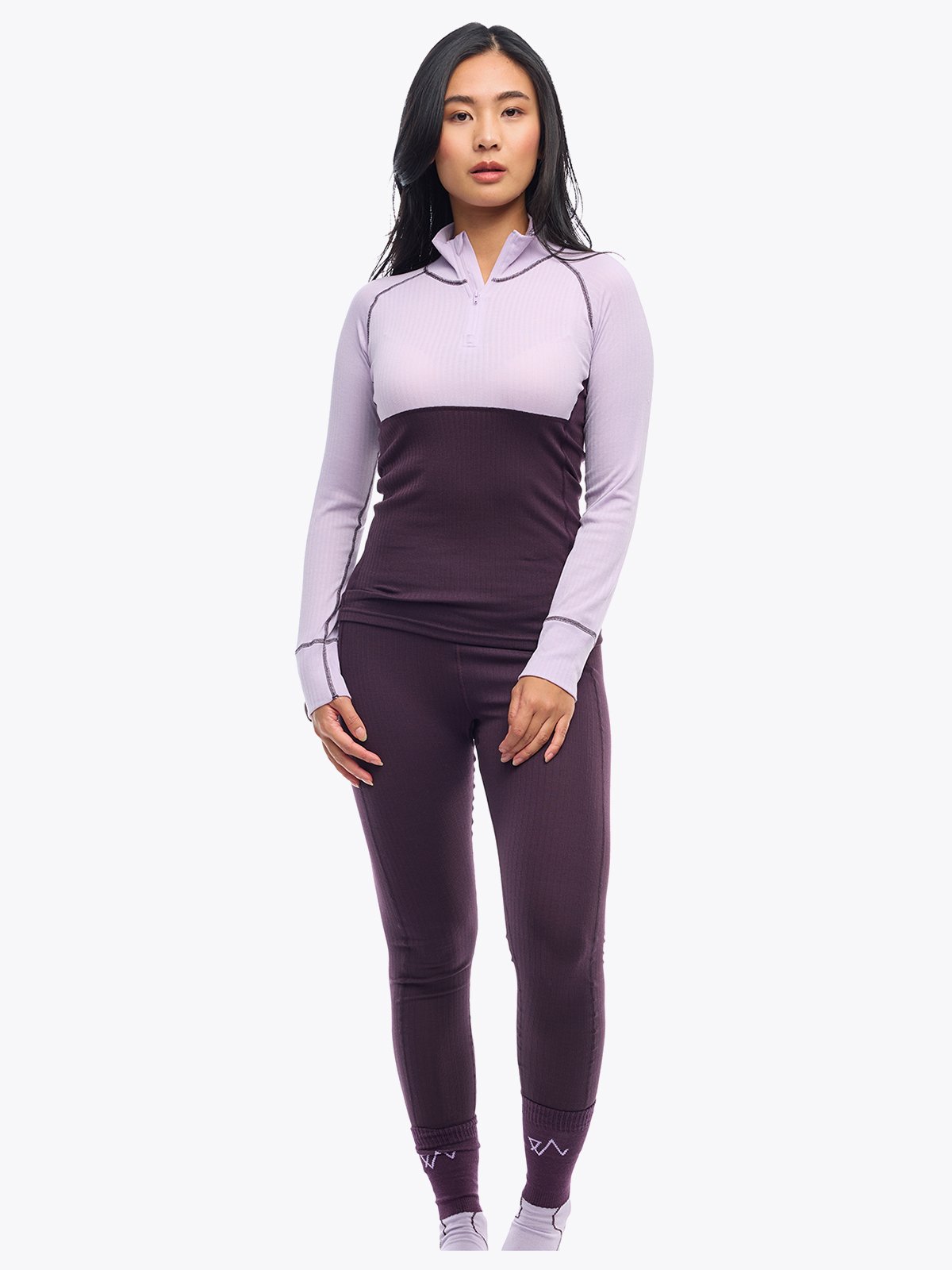 Twentyfour Isbre Baselayer Sett D Dyp Plomme