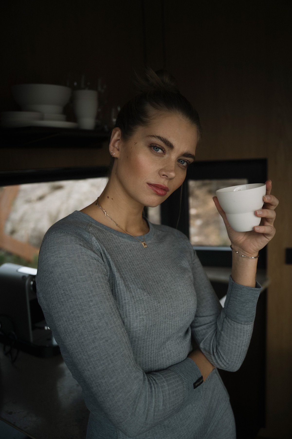 Twentyfour Finse Baselayer Sett D Lys Grå M