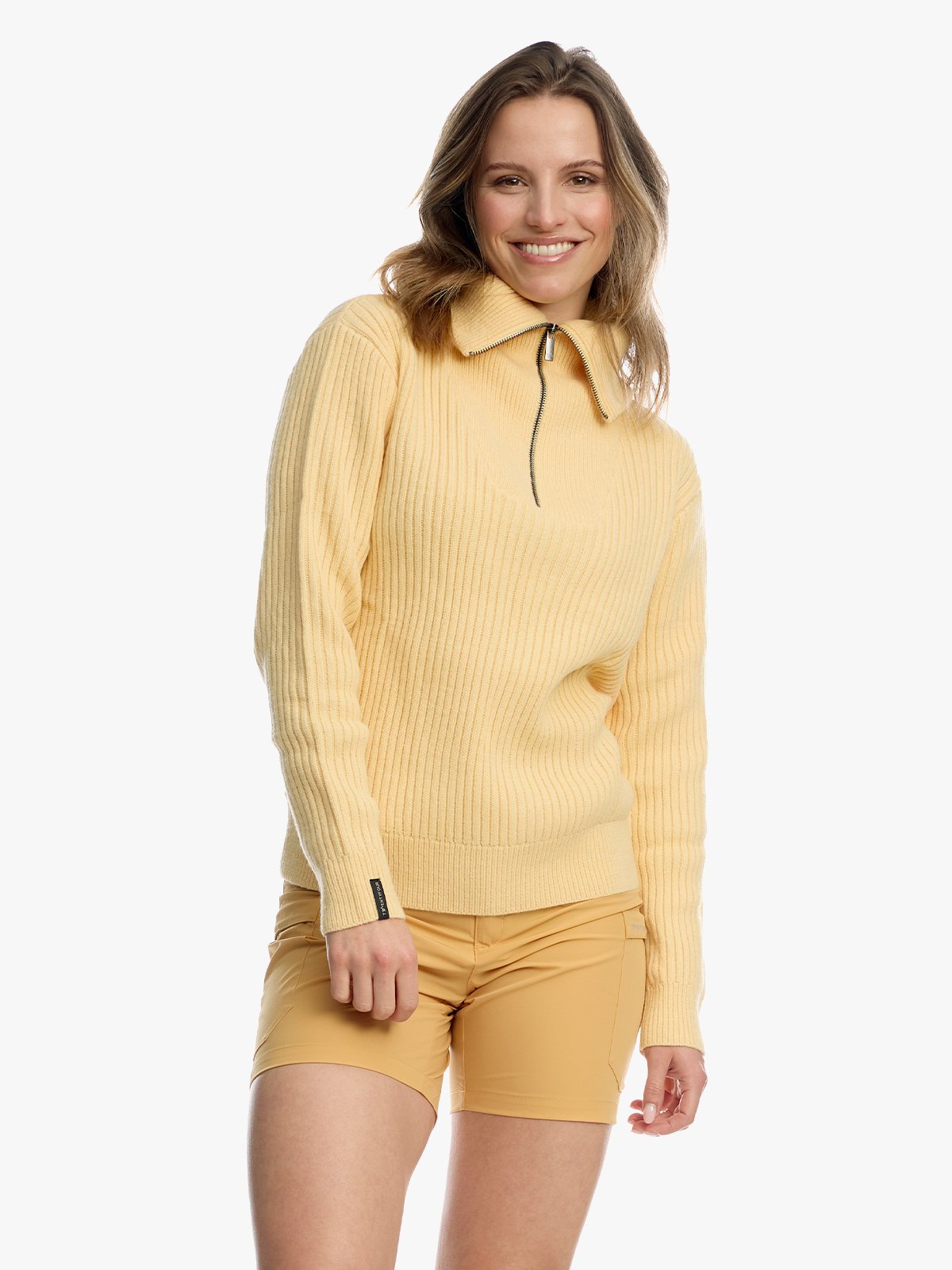 Twentyfour Mode Rib HZ Knit D Lys Gul