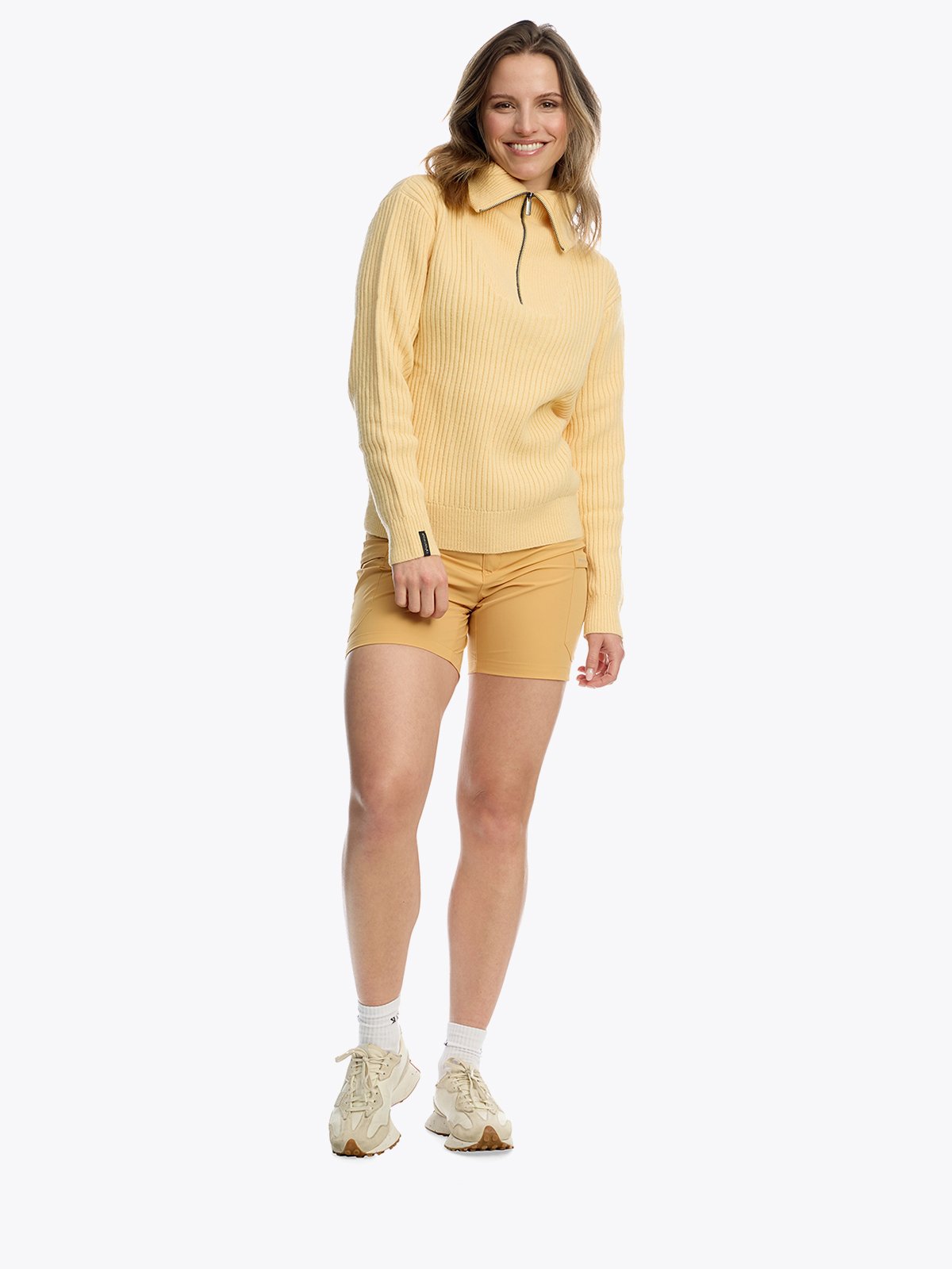 Twentyfour Mode Rib HZ Knit D Lys Gul