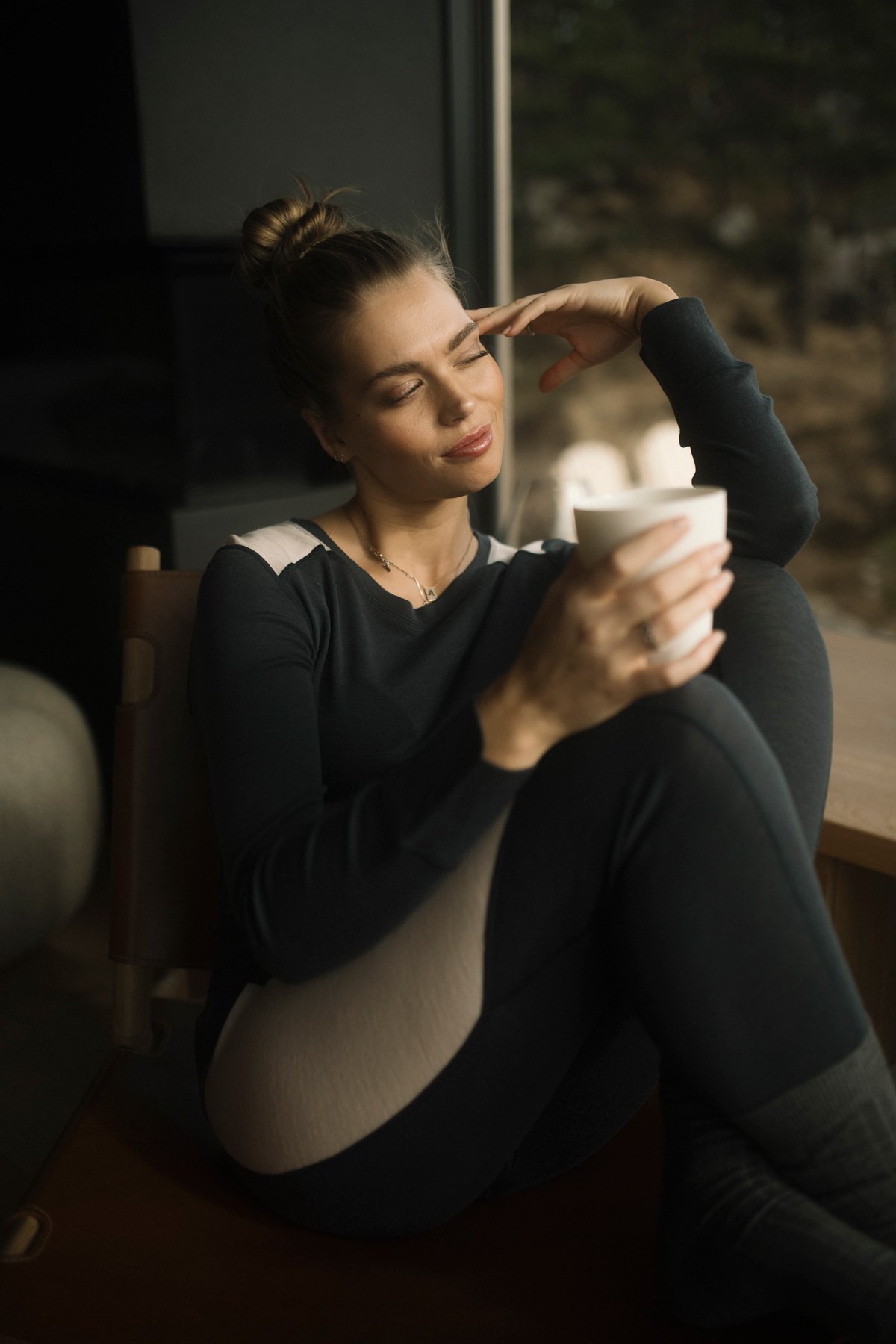 Twentyfour Finse Merino LS Topp D Blekkblå