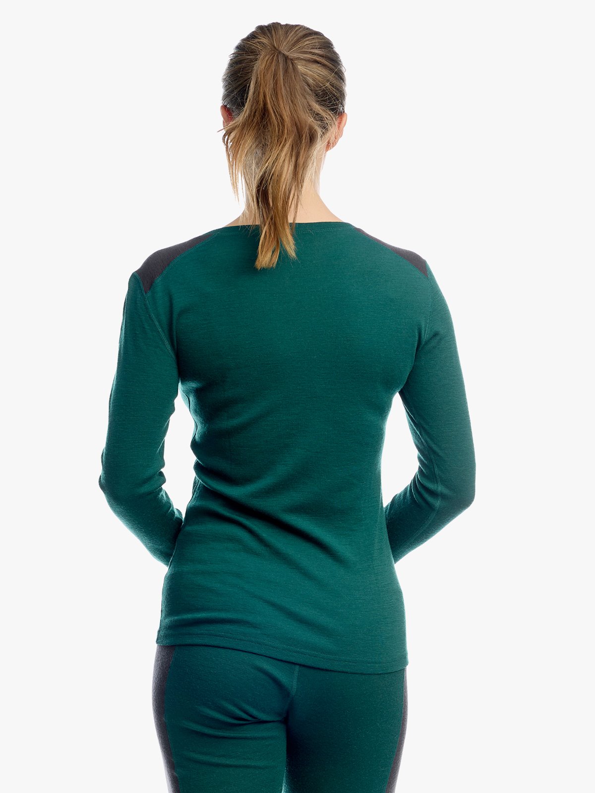 Twentyfour Finse Merino LS Topp D Mørk Grønn