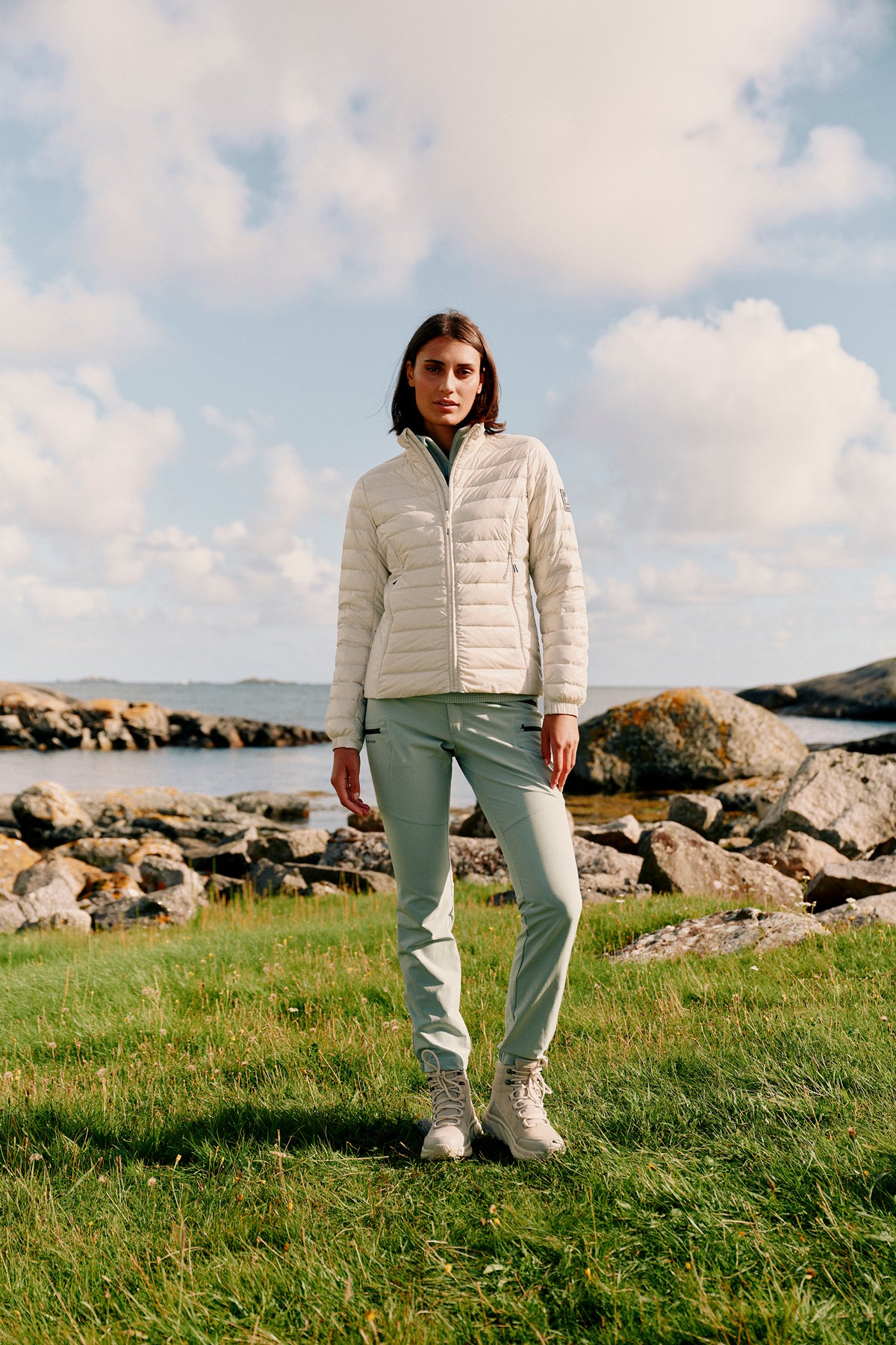 Twentyfour Venture Lett Dunjakke D Gråhvit