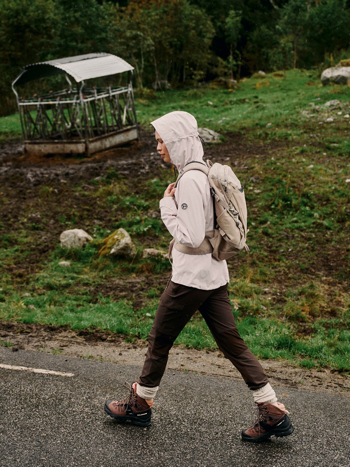 Twentyfour Venture 3L Skalljakke D Frostrosa