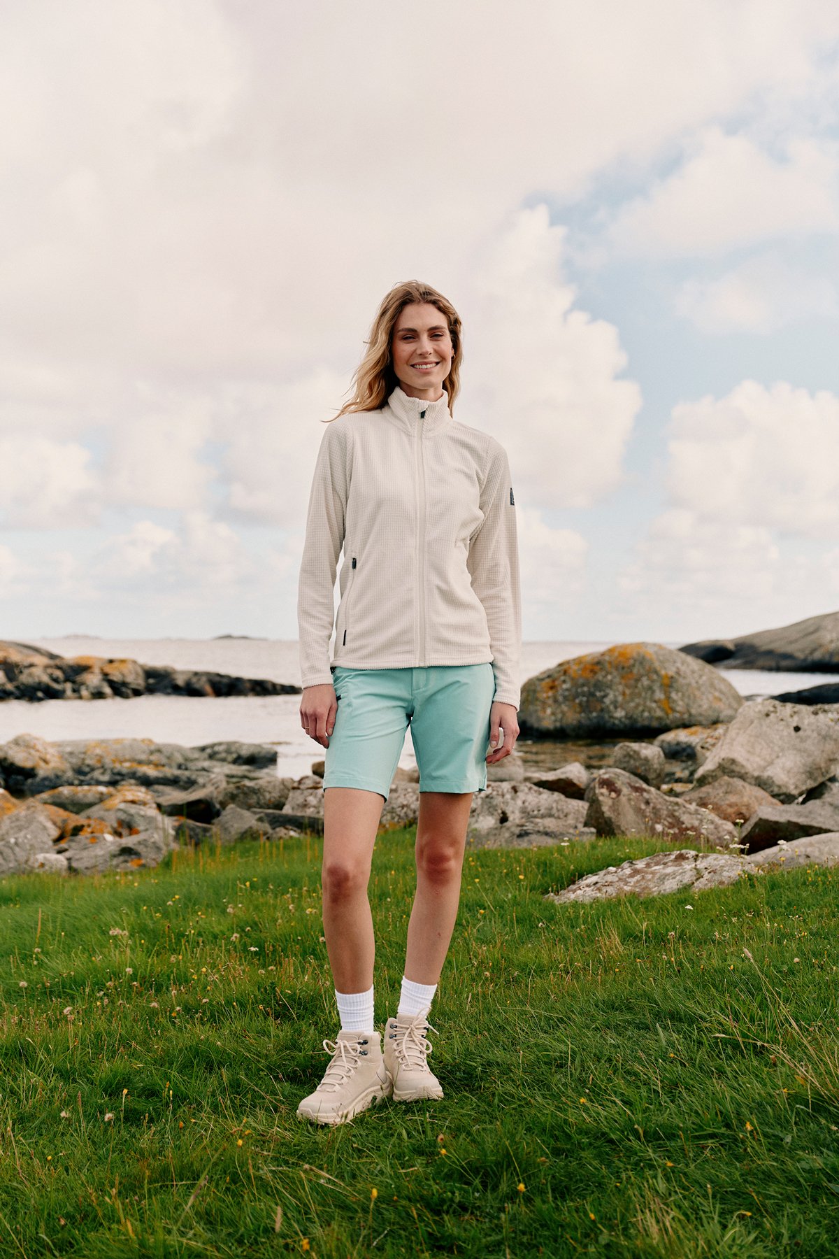 Twentyfour Venture Light Fleece LZ D Gråhvit