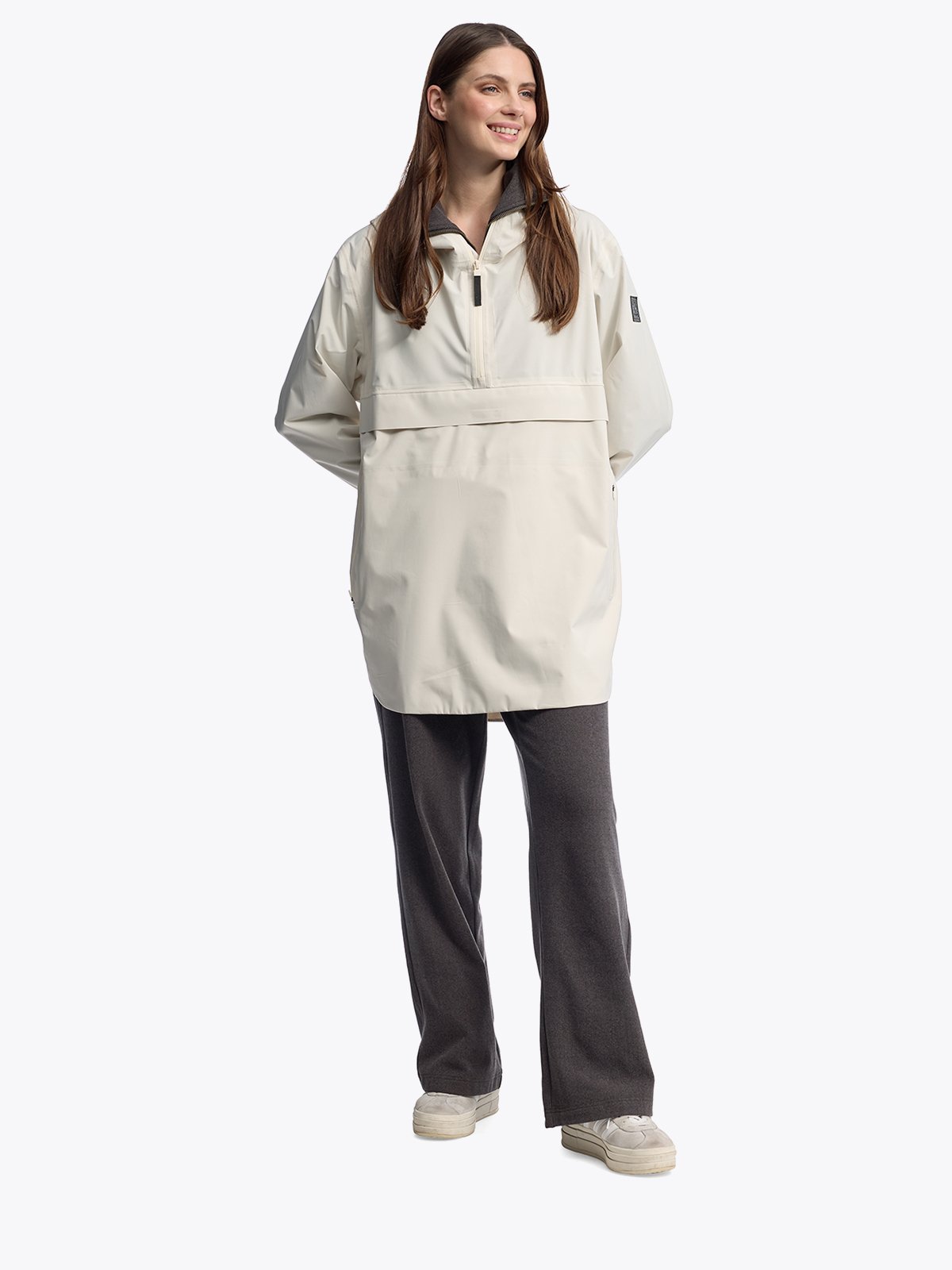 Twentyfour Mode Packable Anorak D Gråhvit