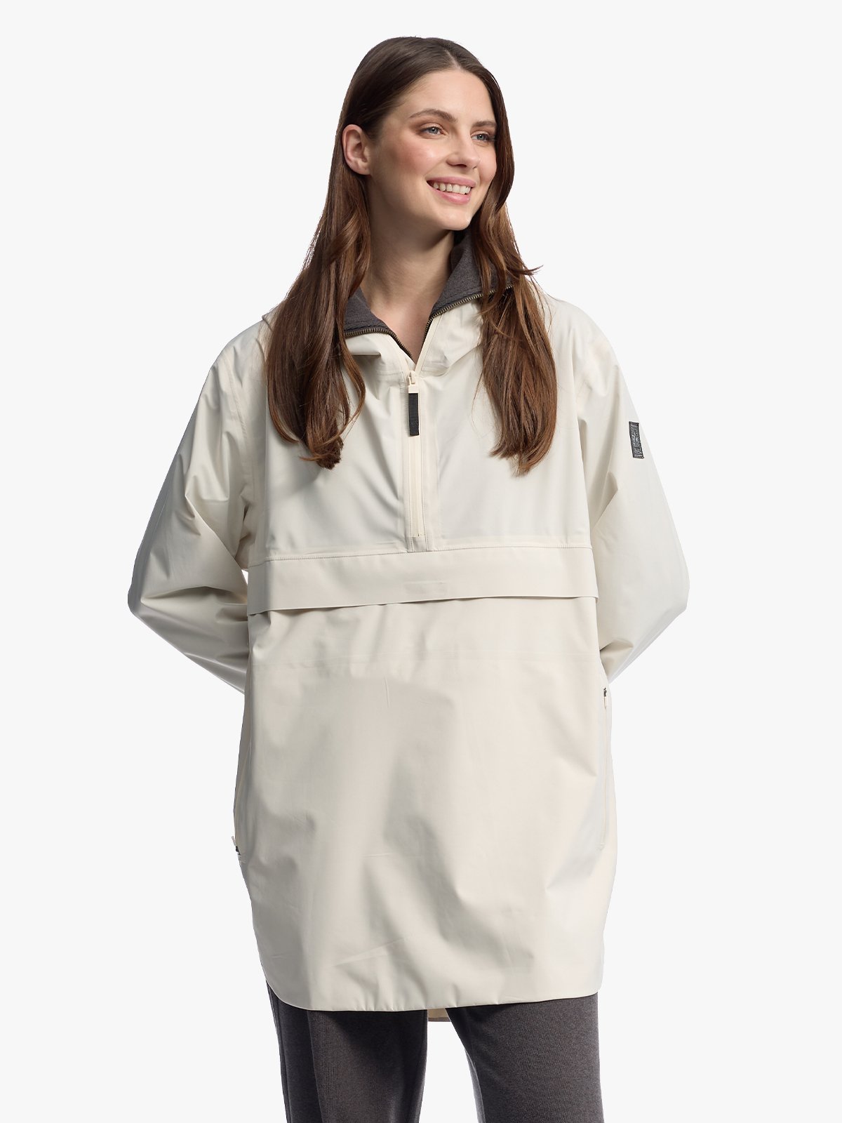 Twentyfour Mode Packable Anorak D Gråhvit