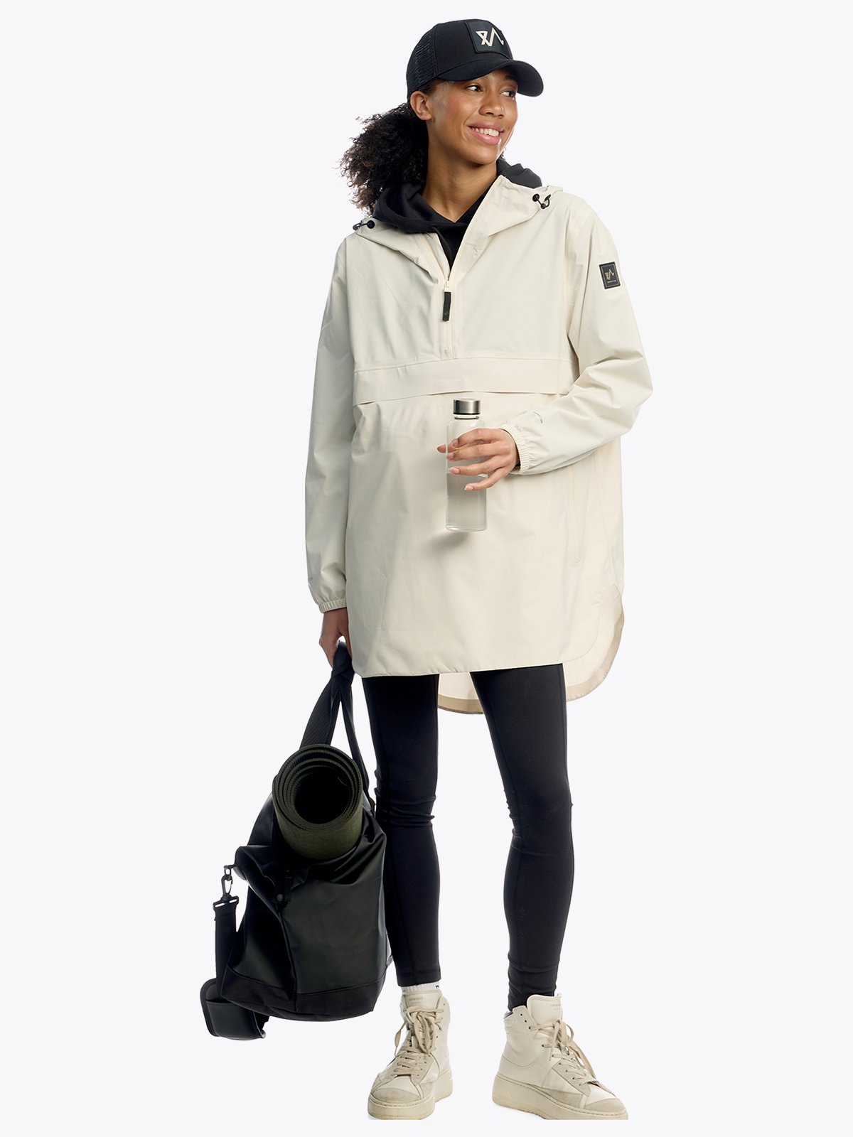 Twentyfour Mode Packable Anorak D Gråhvit