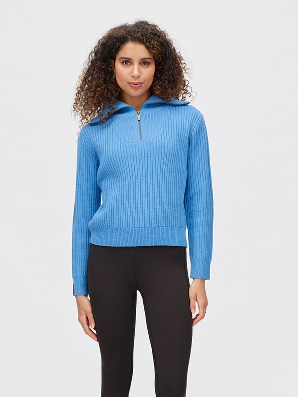 Twentyfour Mode Rib HZ Knit D Asurblå