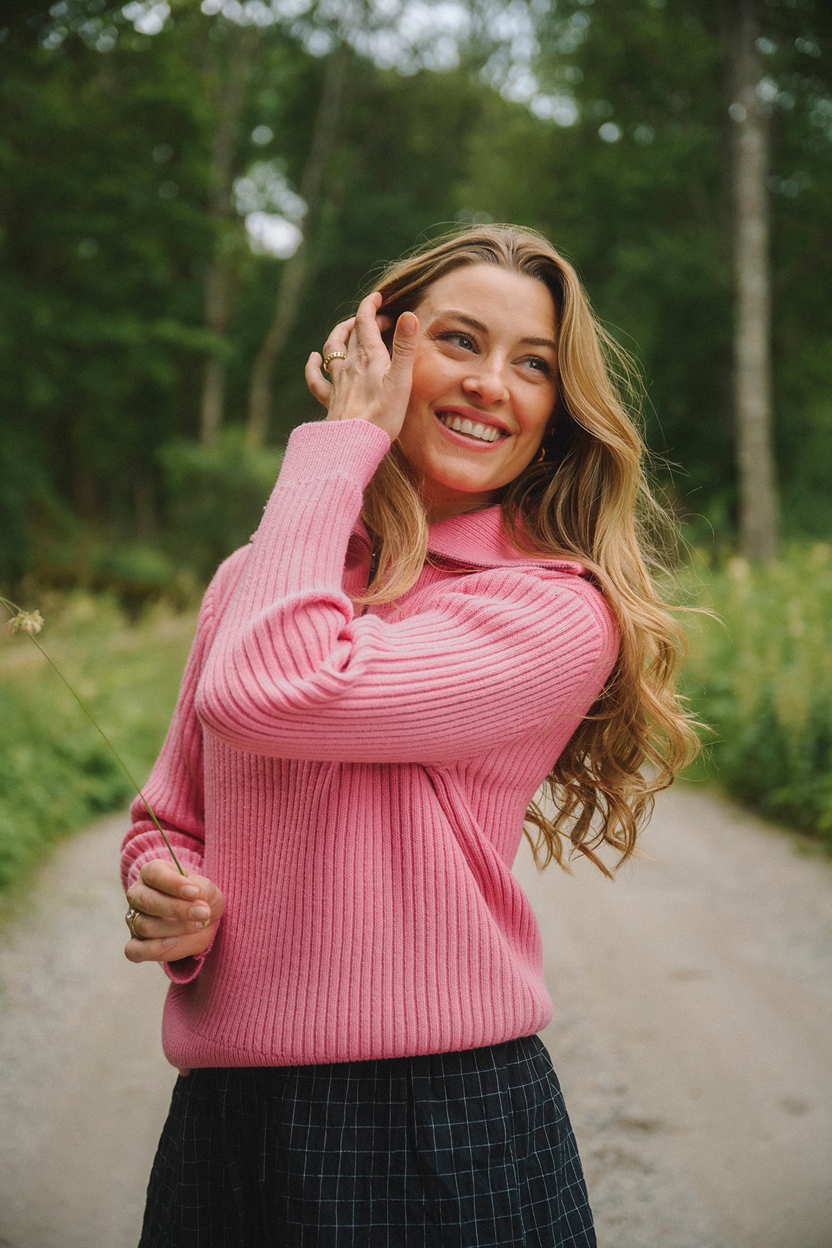 Twentyfour Mode Rib HZ Knit D Rosa