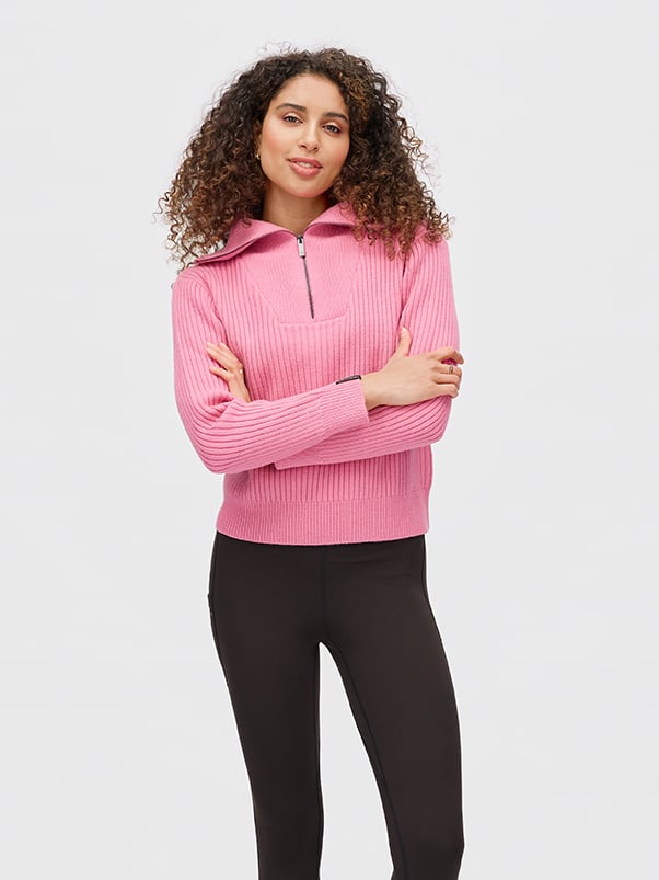 Twentyfour Mode Rib HZ Knit D Rosa
