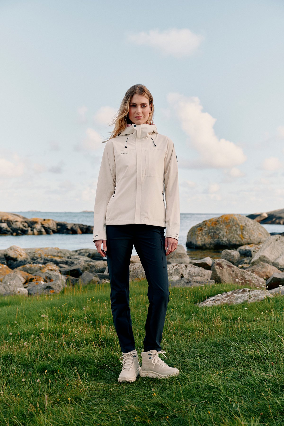 Twentyfour Venture Skalljakke D Gråhvit