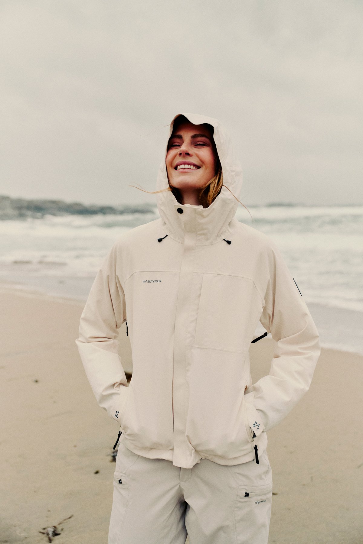 Twentyfour Venture Skalljakke D Gråhvit