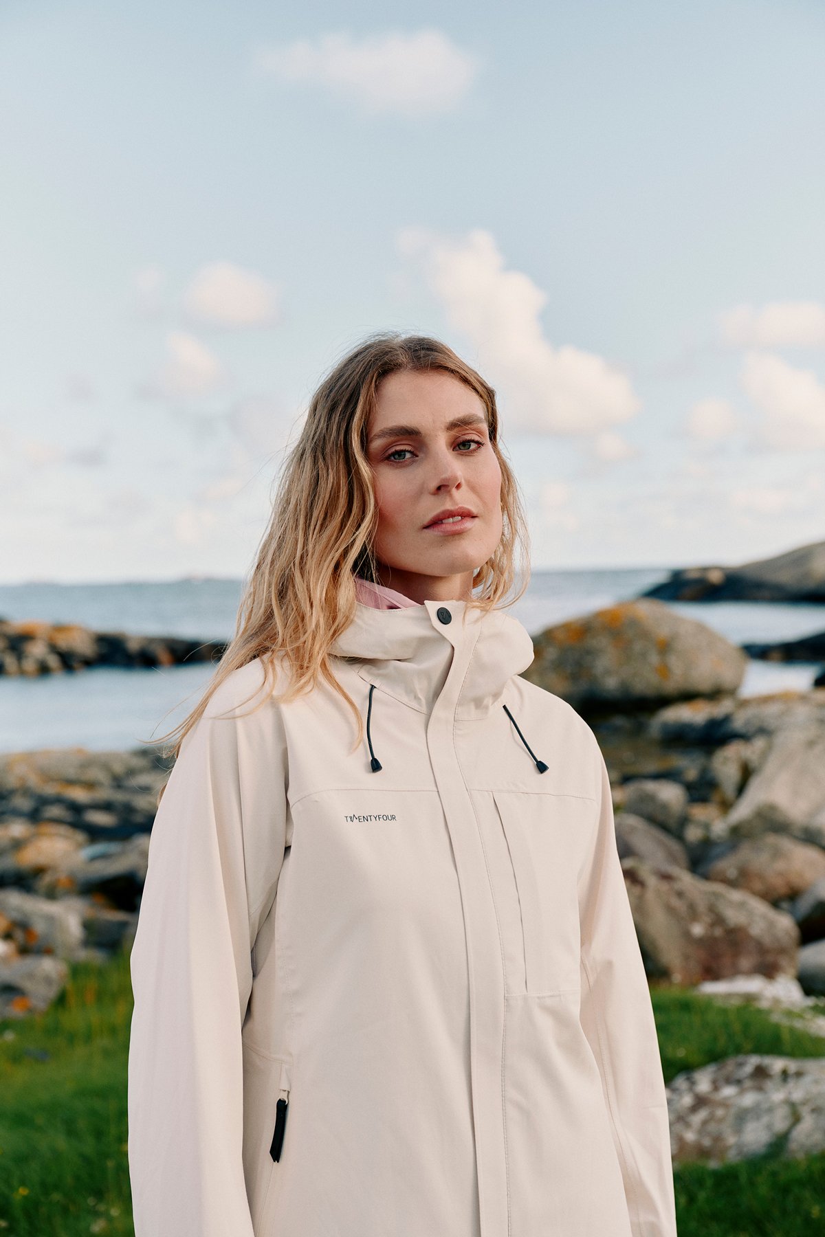 Twentyfour Venture Skalljakke D Gråhvit