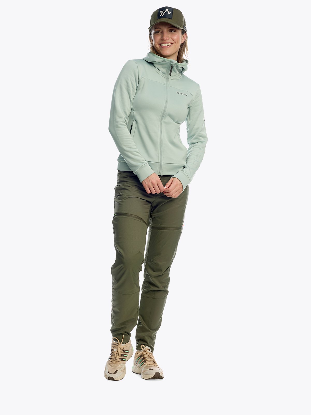 Twentyfour Venture Air Hoodie D Grågrønn