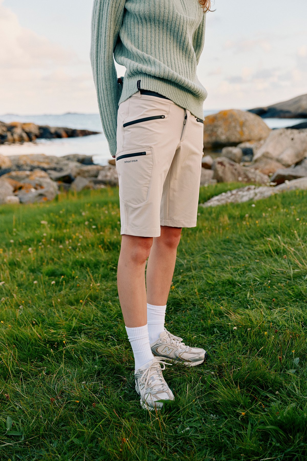 Twentyfour Venture 360 Lang Shorts D Varm Grå