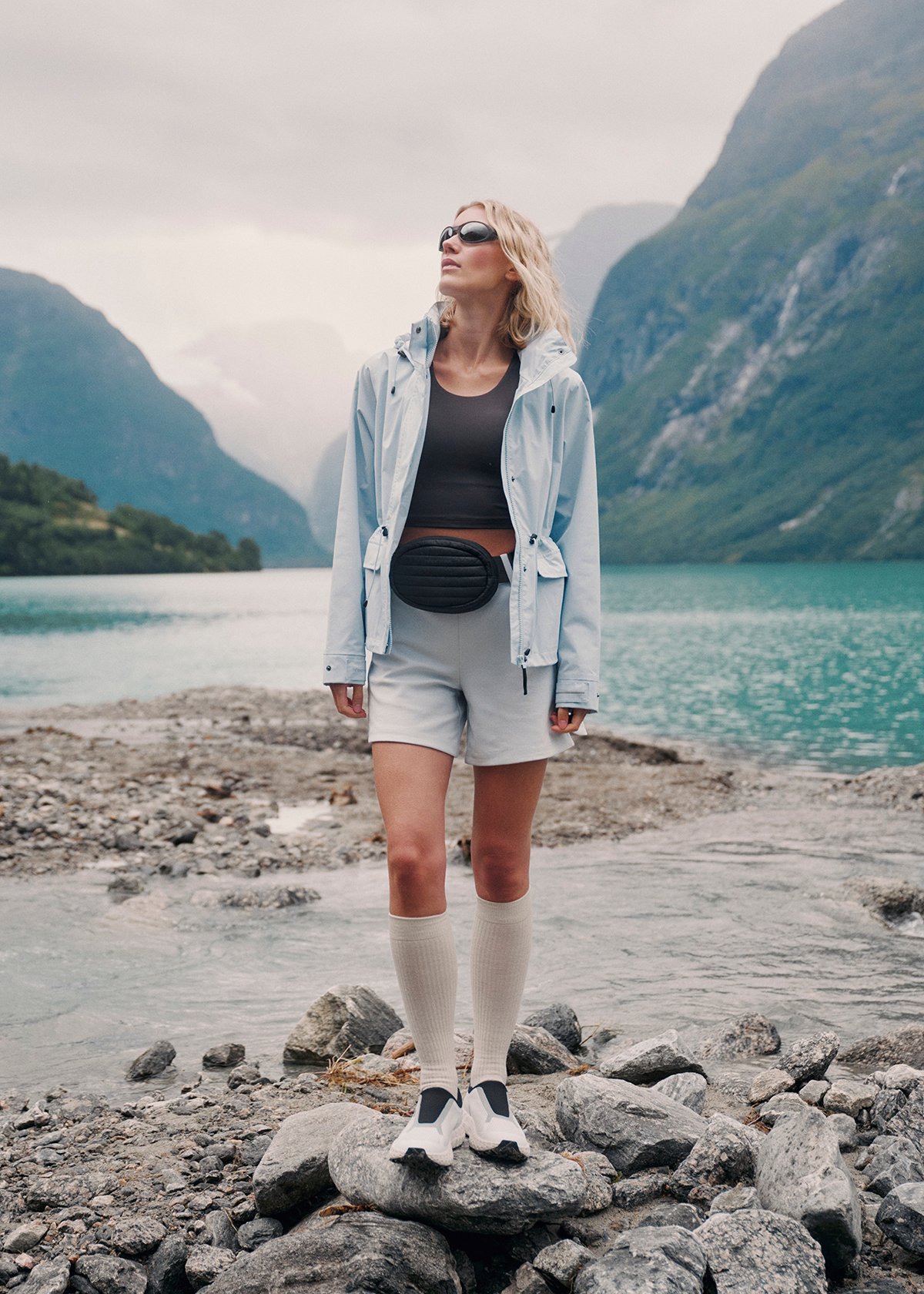 Twentyfour Mode Kaja Skalljakke D Frostblå