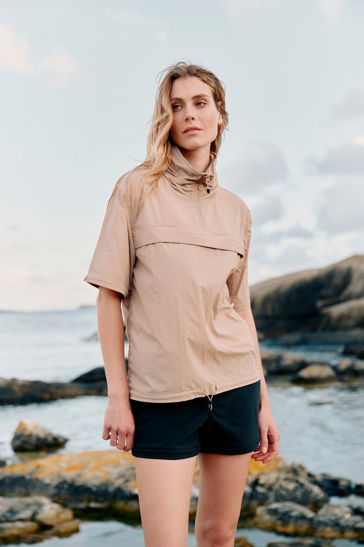 Twentyfour Mode Vind Anorakk D Mørk Beige