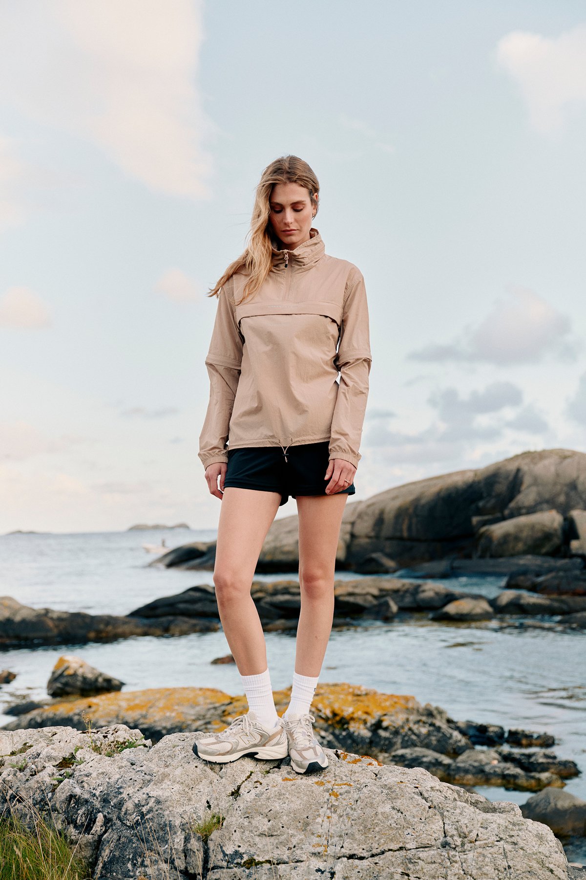 Twentyfour Mode Vind Anorakk D Mørk Beige