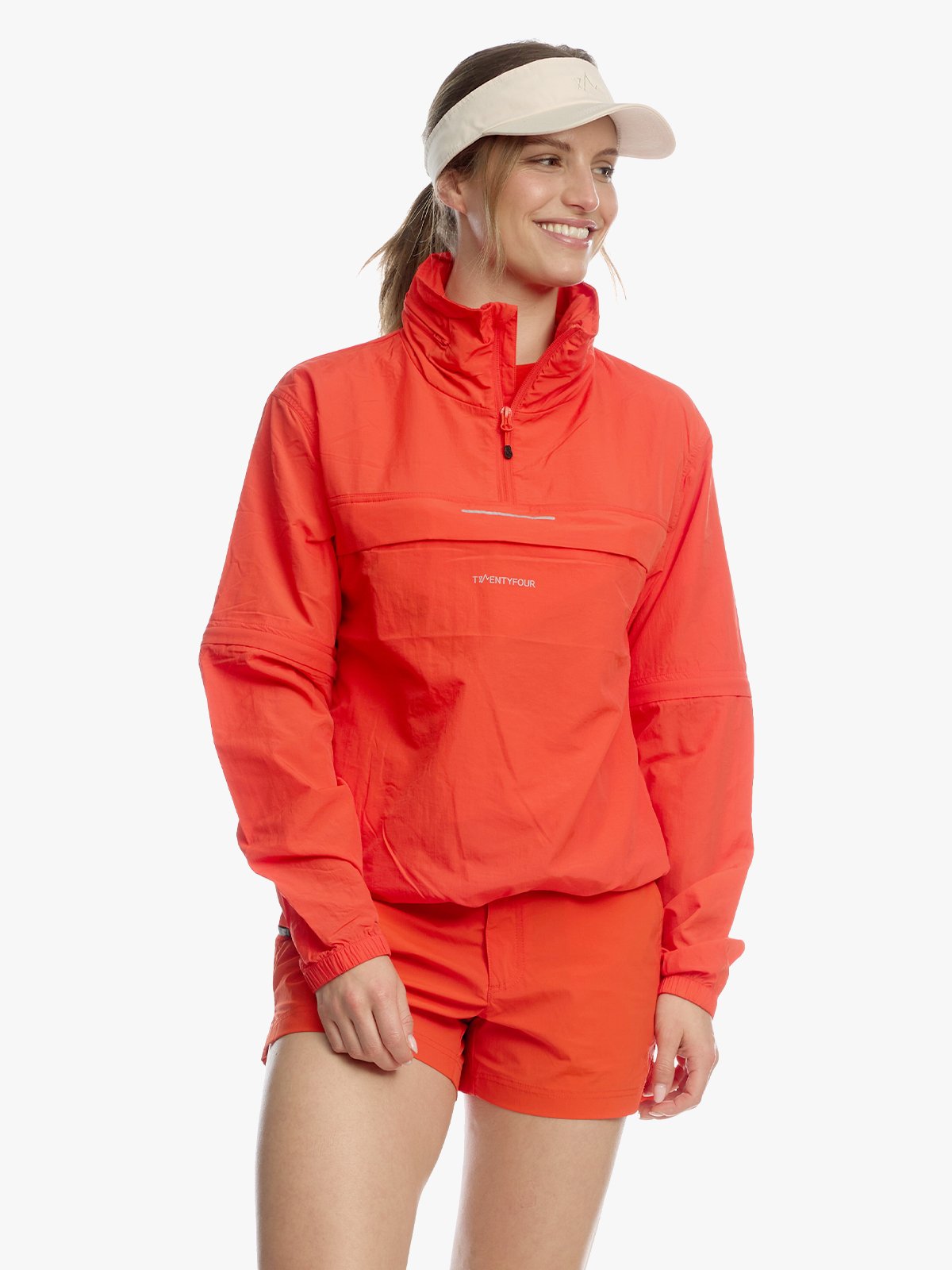 Twentyfour Mode Vind Anorakk D Tomatrød