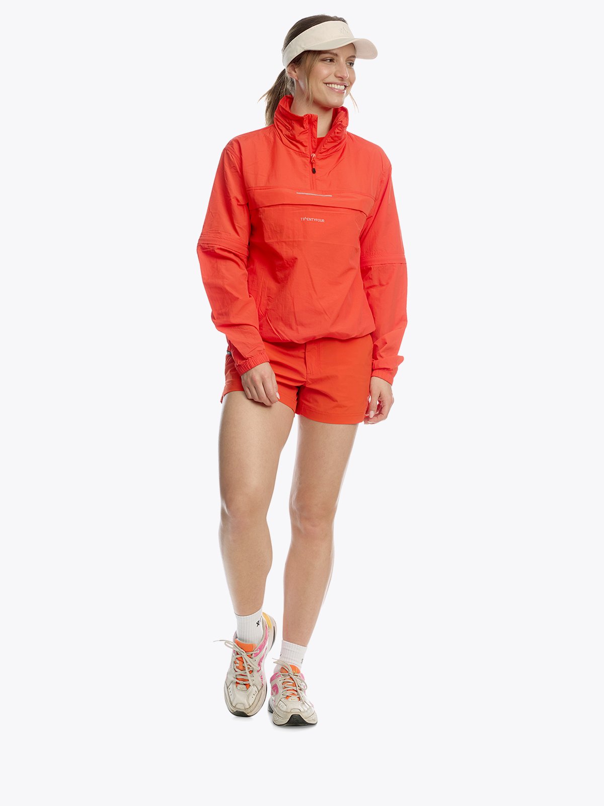 Twentyfour Mode Vind Anorakk D Tomatrød