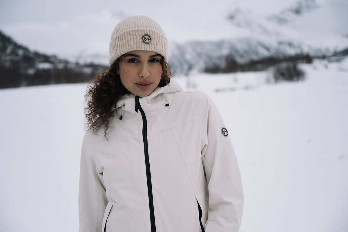 Twentyfour Aurora Warm Jakke D Gråhvit