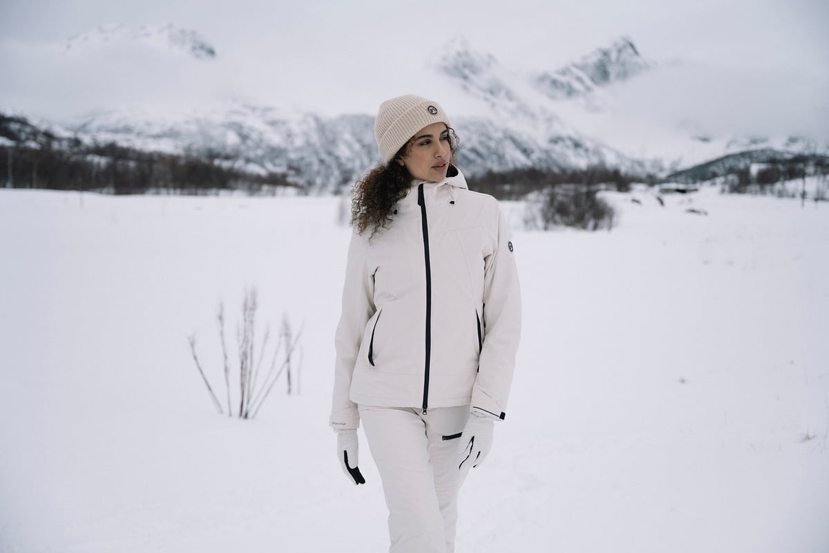 Twentyfour Aurora Warm Jakke D Gråhvit