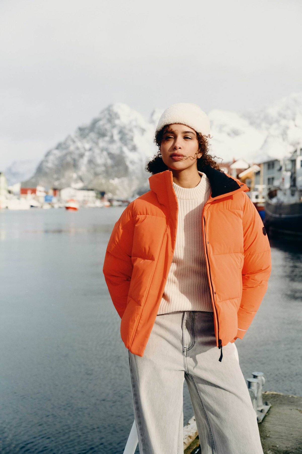 Twentyfour Mode Mia Puffer D Neonrød