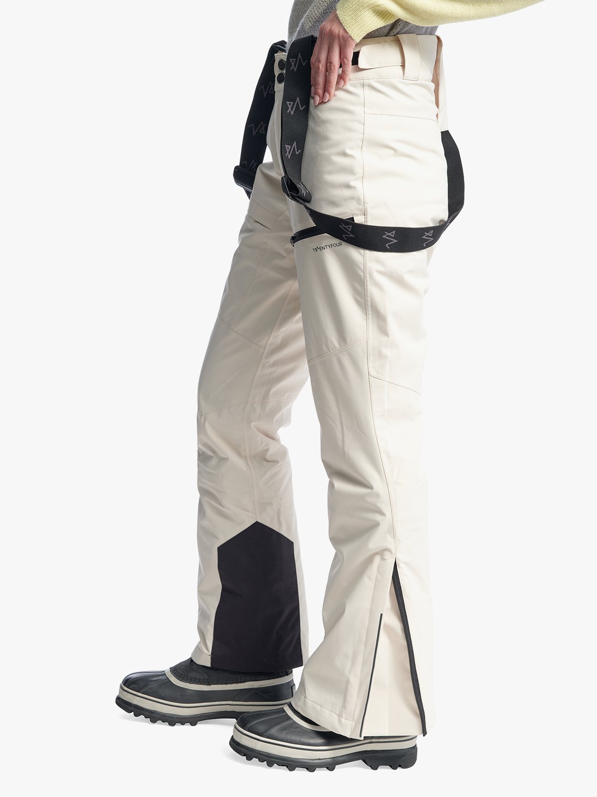 Twentyfour Aurora Vattert Bukse D Gråhvit