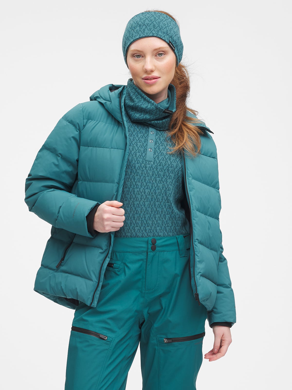 Twentyfour Aurora Dunjakke D Blågrønn