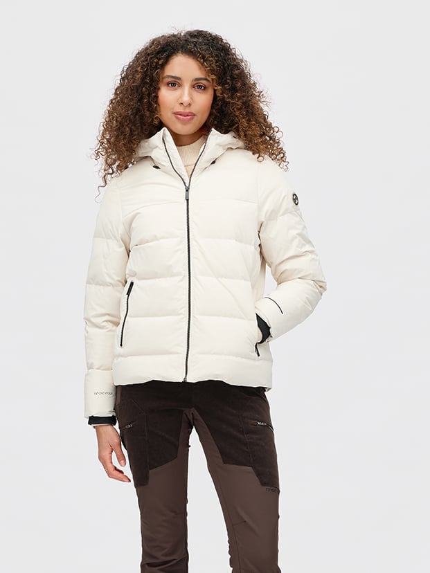 Twentyfour Aurora Dunjakke D Gråhvit