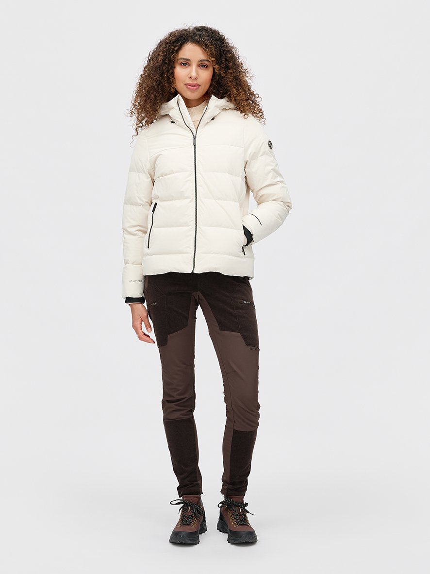 Twentyfour Aurora Dunjakke D Gråhvit