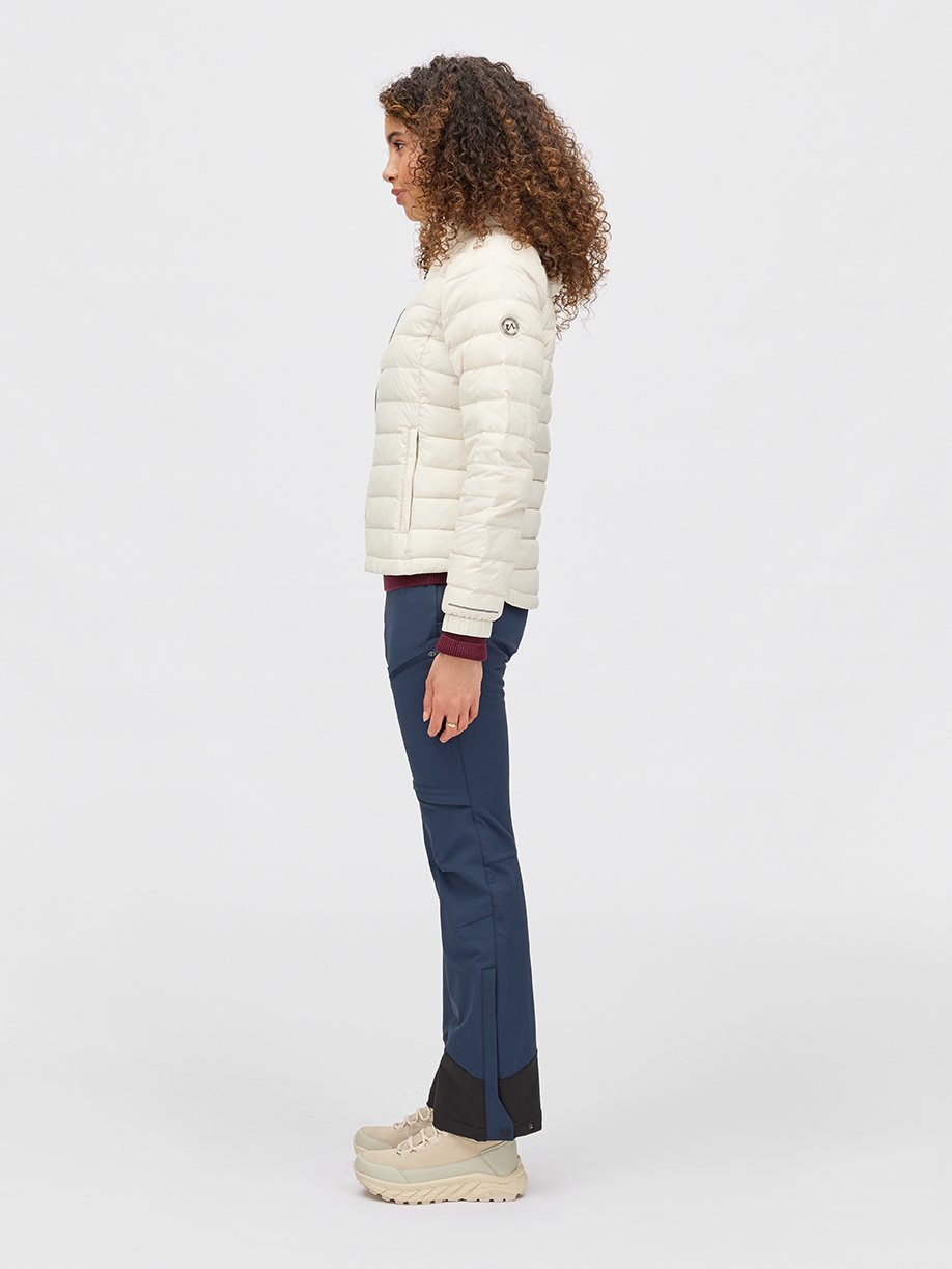 Twentyfour Aurora Lett Dunjakke D Gråhvit