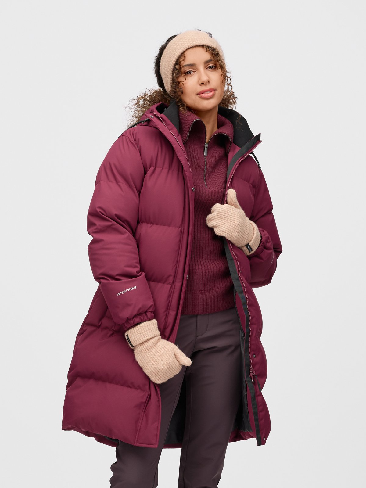Twentyfour Mode Aria Parkas D M Burgunder