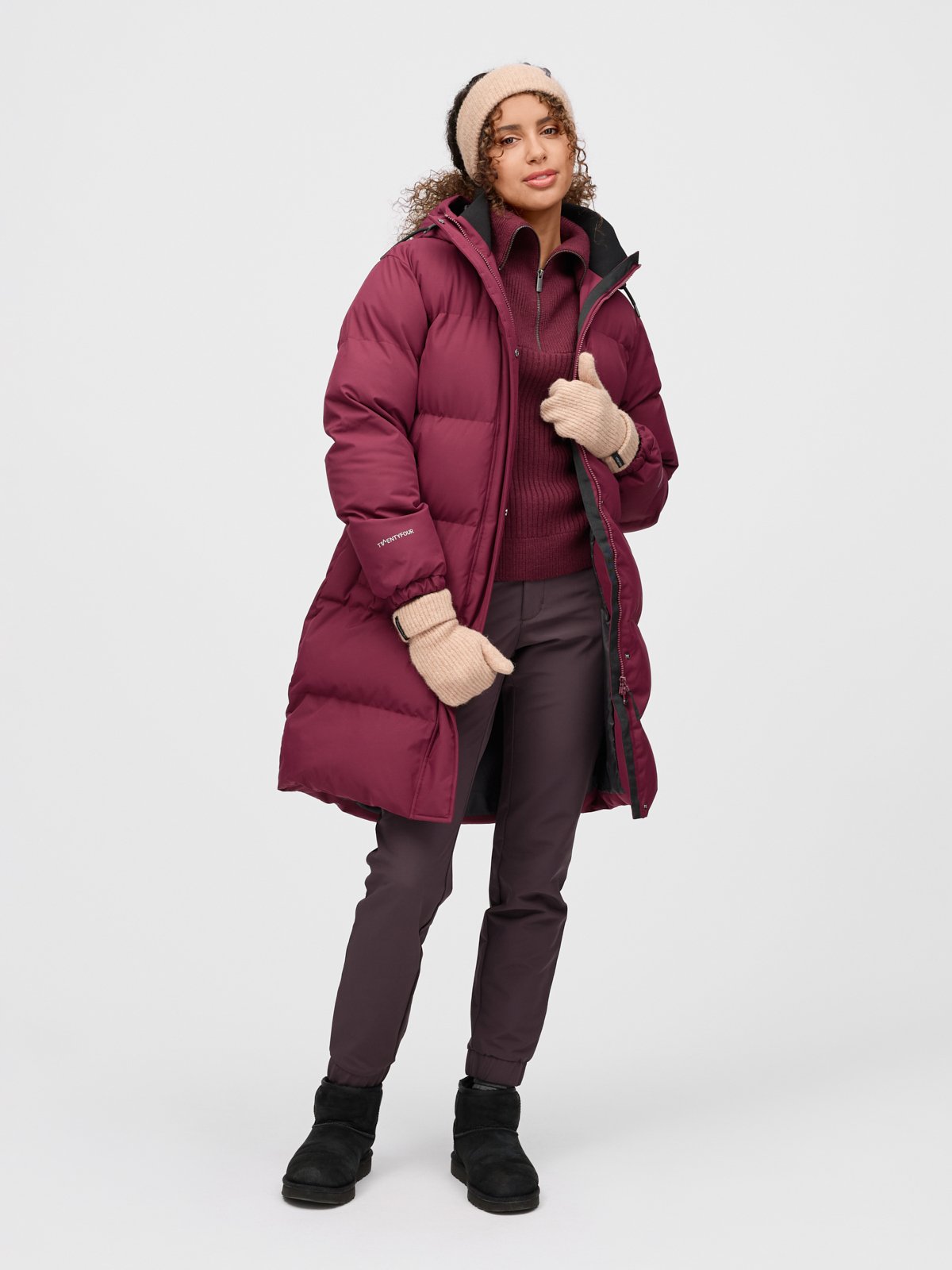 Twentyfour Mode Aria Parkas D M Burgunder