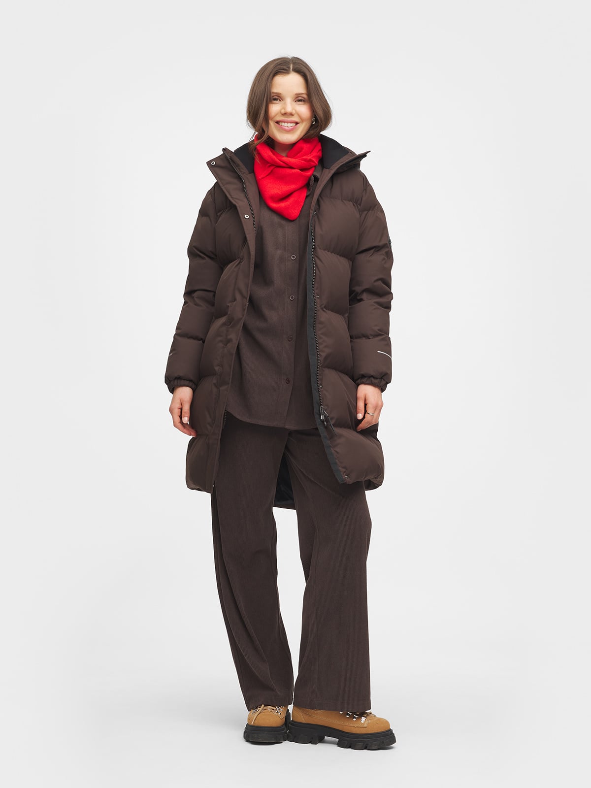 Twentyfour Mode Aria Parkas D Mørk Brun