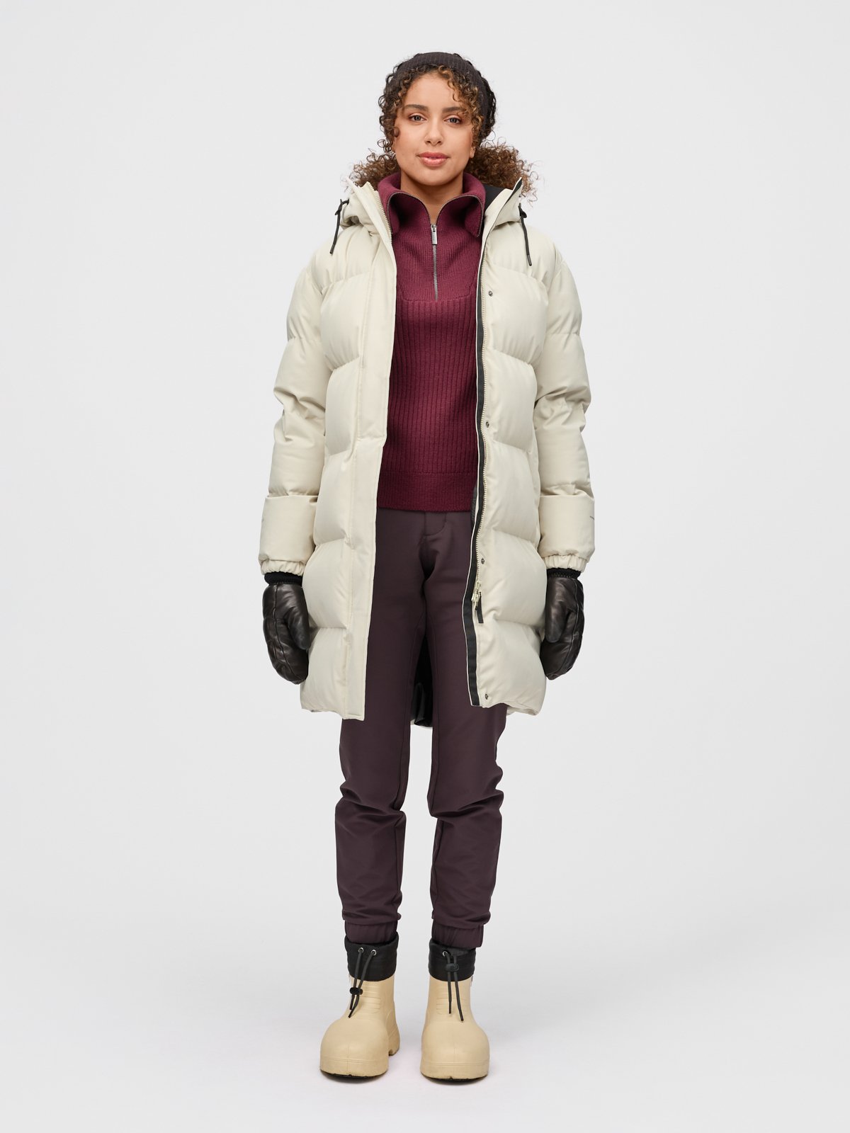 Twentyfour Mode Aria Parkas D Varm Grå