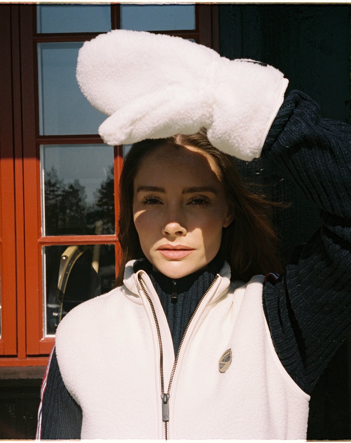 Twentyfour Aurora Pile Vest D KLN Gråhvit