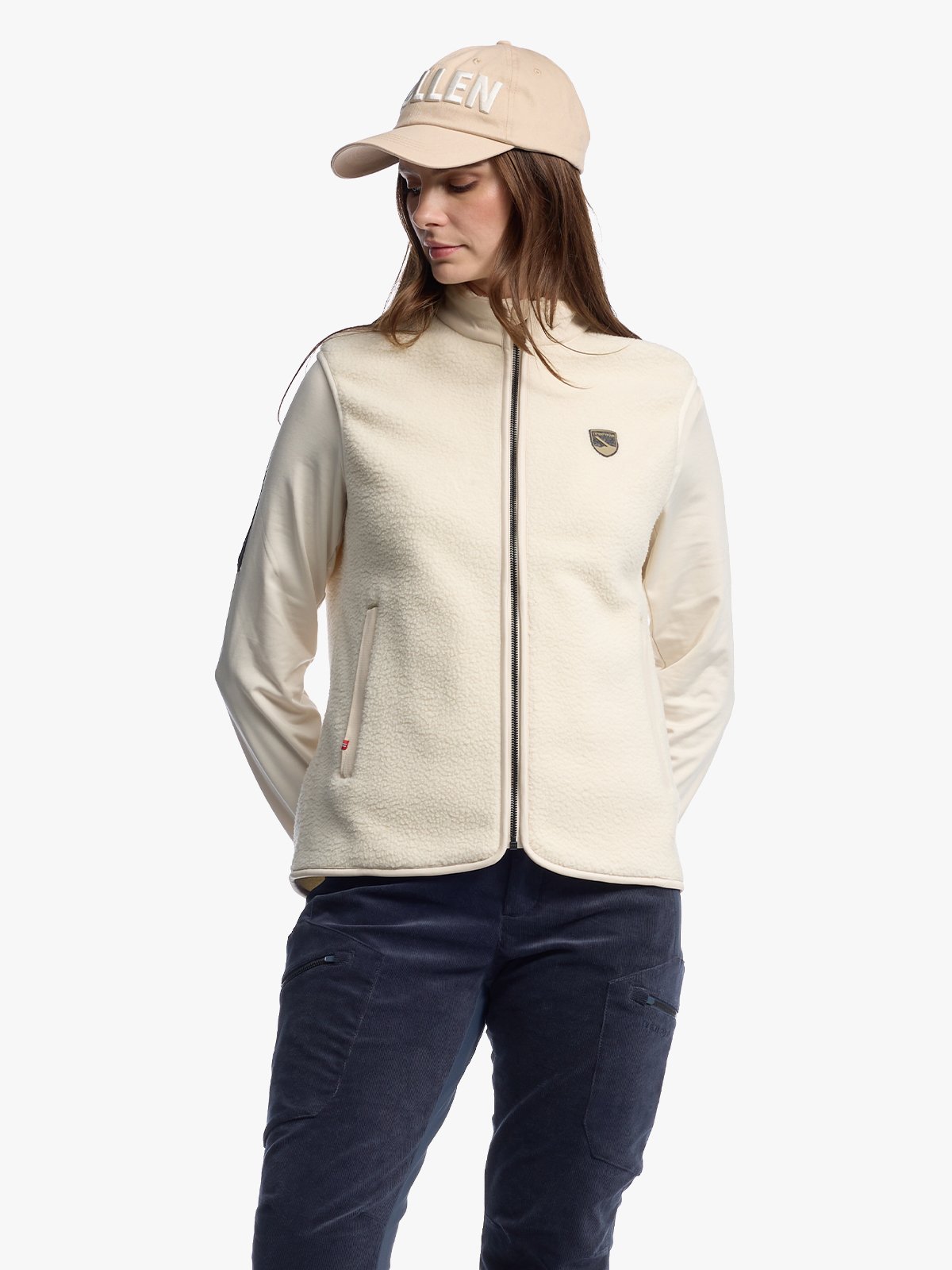 Twentyfour Aurora Pile Vest D KLN Gråhvit