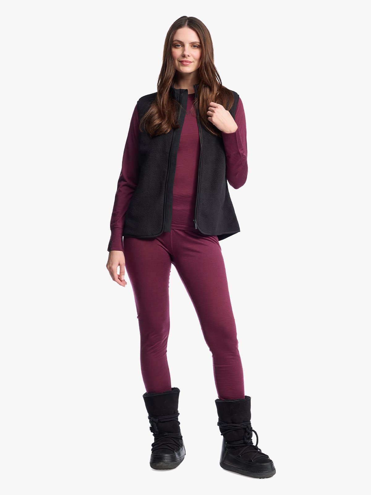 Twentyfour Aurora Pile Vest D Sort