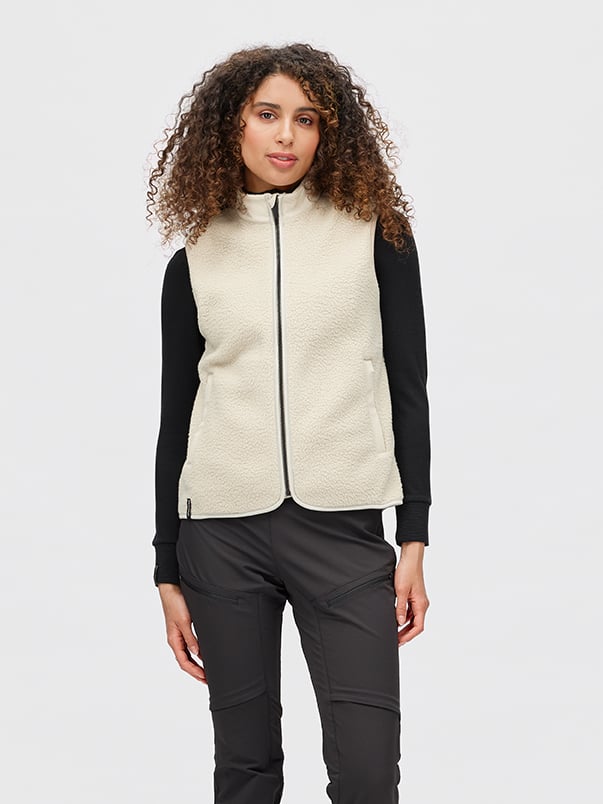 Twentyfour Aurora Pile Vest D Varm Grå